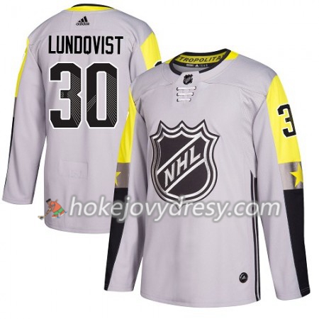 Pánské Hokejový Dres New York Rangers Henrik Lundqvist 30 2018 NHL All-Star Metro Division Adidas Šedá Authentic